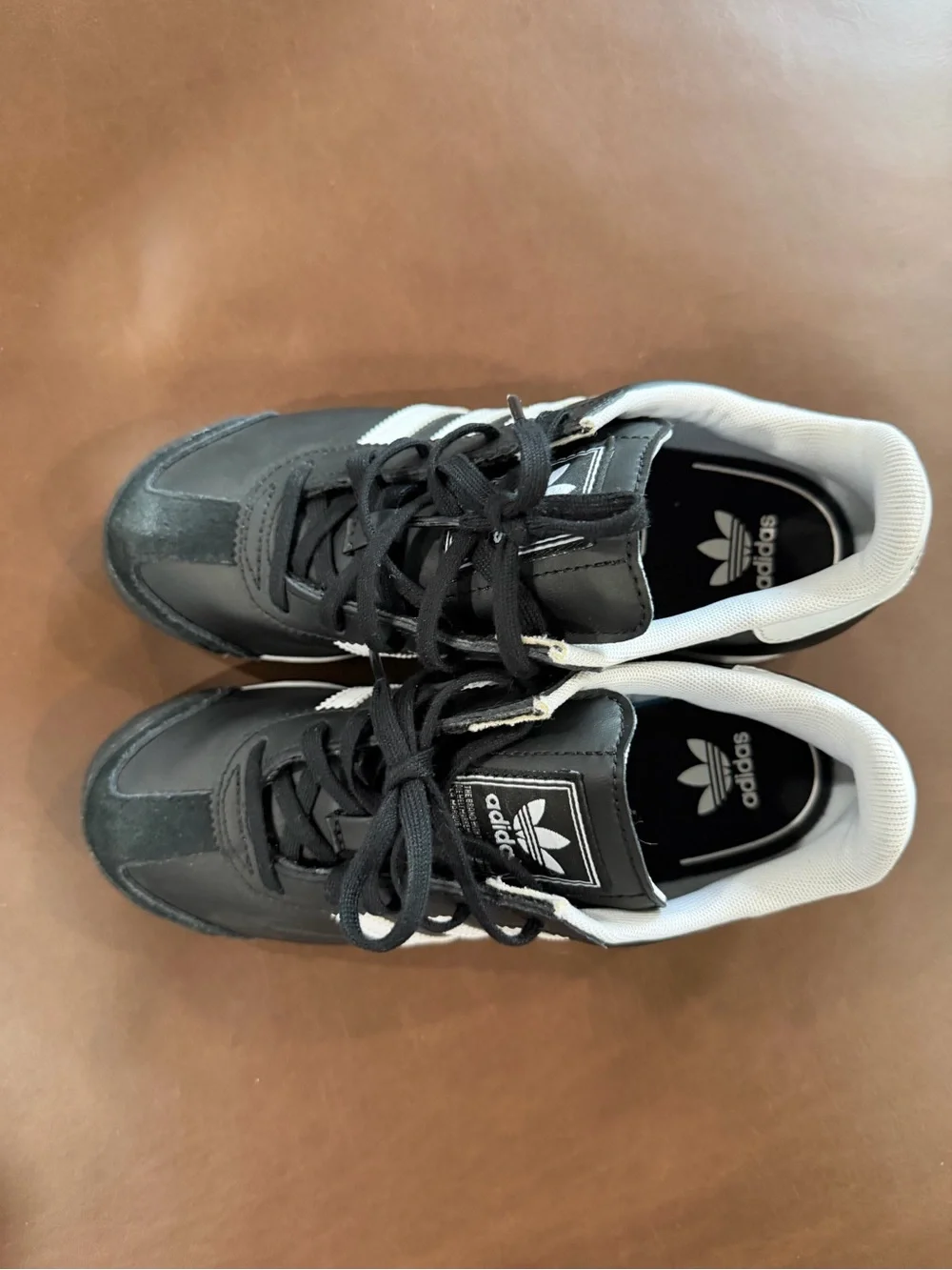 Adidas Boys Samoa Black & White Size 3